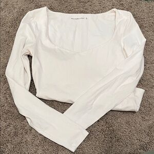 Abercrombie & fitch cream bodysuit